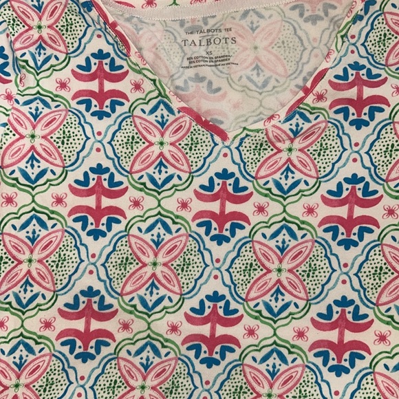 Talbots V-Neck Tee T Shirt Size XS, The Talbots Tee - Picture 3 of 4
